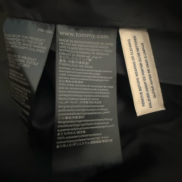 Tommy Hilfiger leather moto jacket- S - Picture 4 of 4